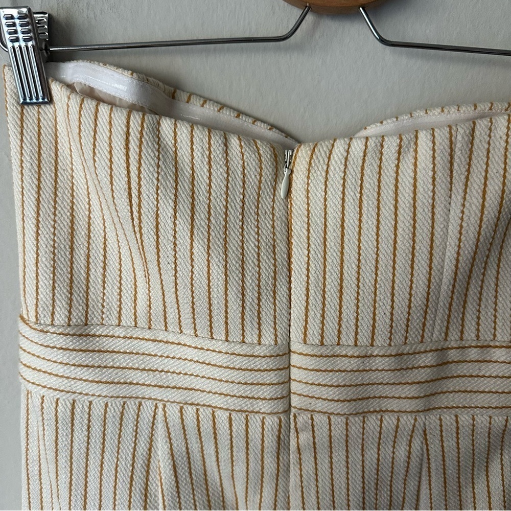 TOPSHOP Twist Bandeau Jumpsuit In Yellow Multi Size 6 - Picture 9 of 12
